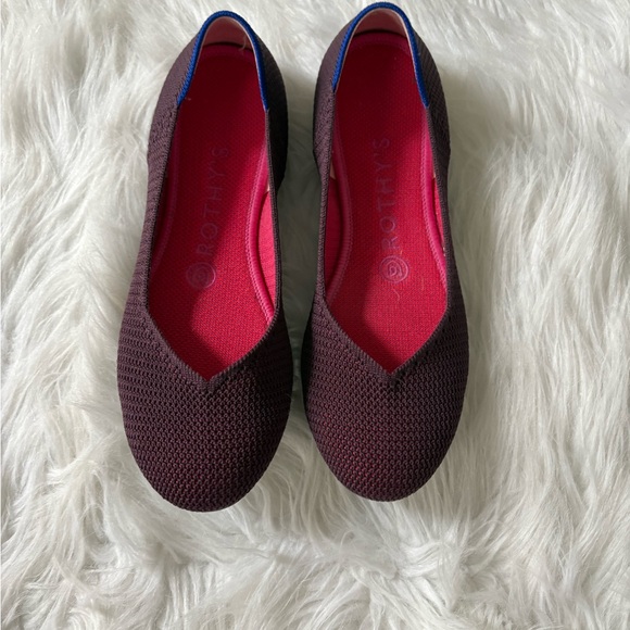 Rothy's Shoes - Rothy's The Flat Berry Lattice Stitch Size 7